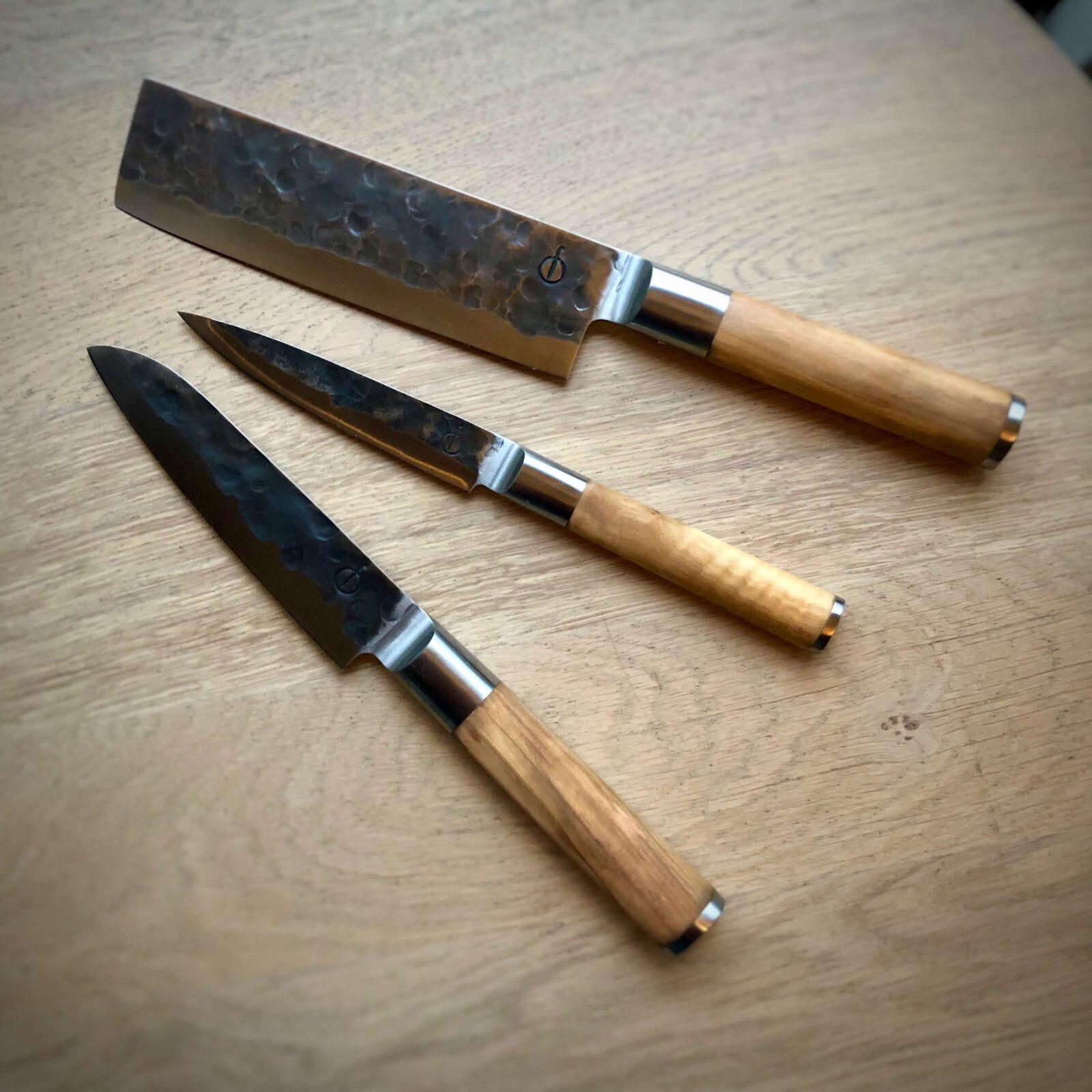 Japanse keukenmessen Japanse keukenmessen: Nakiri, Petti-mesje, Santoku