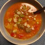 Verse Paprika-tomatensoep of tomaten-paprikasoep