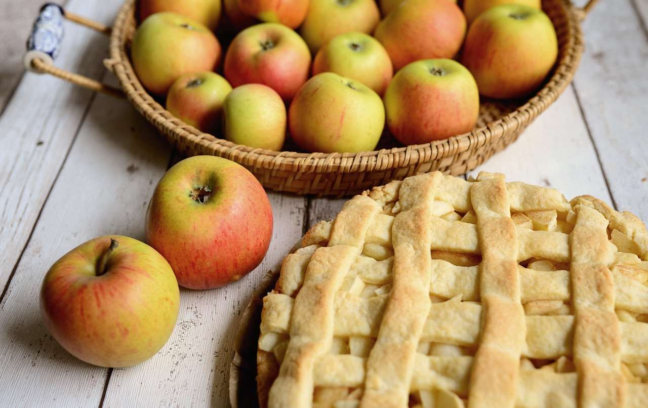 Oma’s appeltaart, verse appels